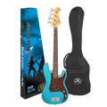 SX VEP34LPB 3/4 Size Electric Bass Guitar - Lake Placid Blue