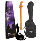 SX VEP57B Electric P Bass Guitar - Black