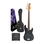 SX Essex & Laney 4/4 Bass Guitar Pack in Black (VEP34B Bass & Laney LX10B Bass Amp)
