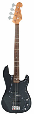 SX Essex PJ 4-String Bass Guitar Pack in Black