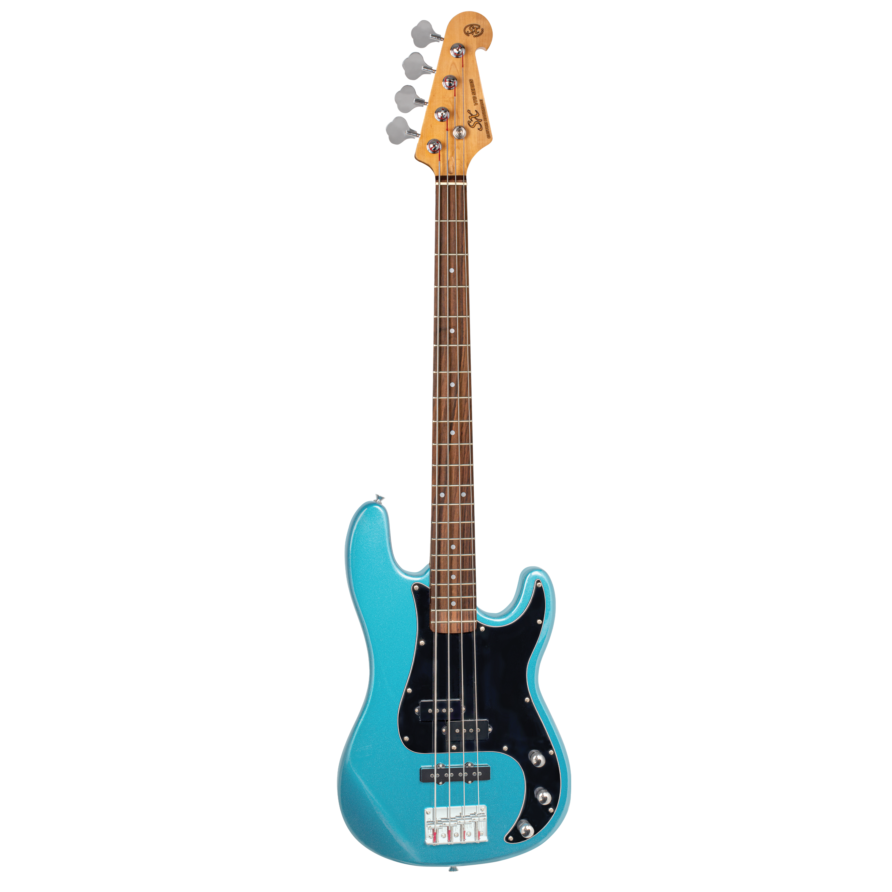 SX VEP62LPB P+J Electric Bass Guitar - Lake Placid Blue