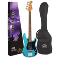 SX VEP62LPB P+J Electric Bass Guitar - Lake Placid Blue