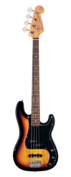 SX Essex PJ 4-String Bass Guitar Pack in 3 Tone Sunburst