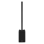 Yamaha Stagepas 1K MKII portable black PA system with speakers and control unit, designed for versatile live sound setup