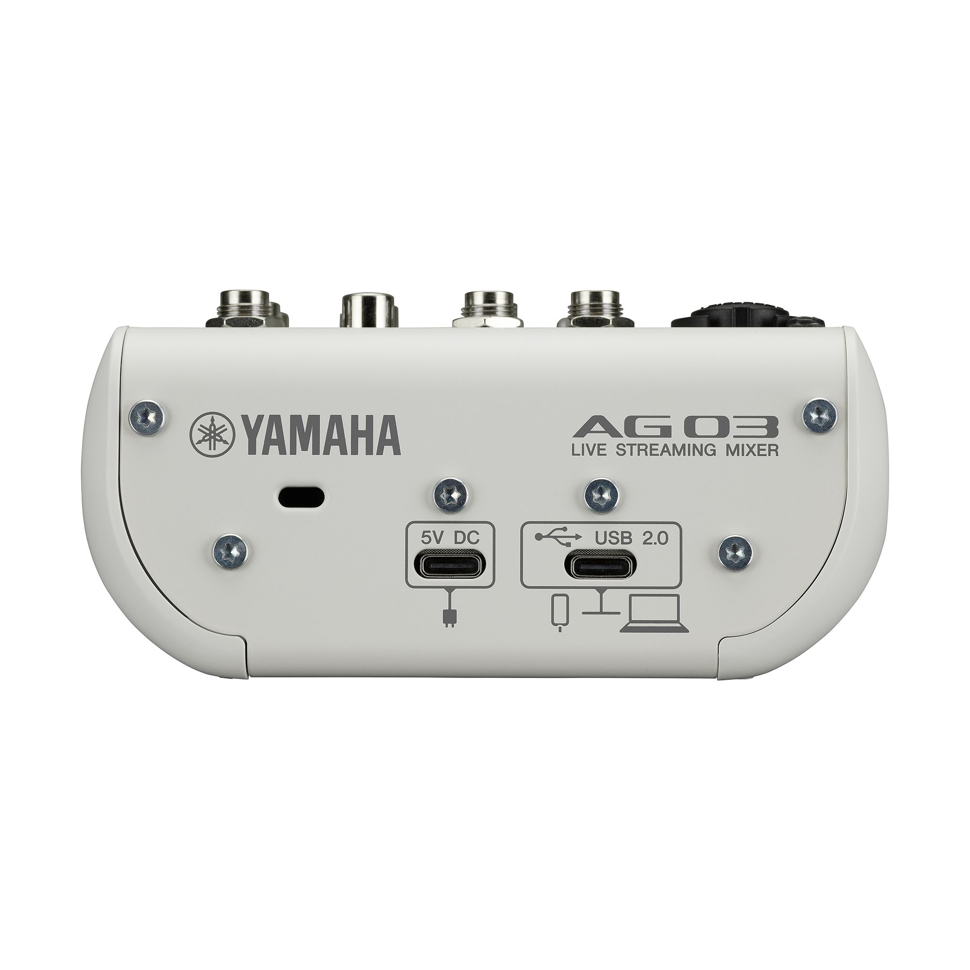 Yamaha AG03MK2 3 Channel Live Streaming Mixer & USB Audio Interface - White