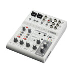 Yamaha AG06MK2 6 Channel Live Streaming Mixer with USB Interface - White
