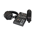 Yamaha AG03MK2 Mixer with YCM01 Mic & YH-MT1 Headphones - Black