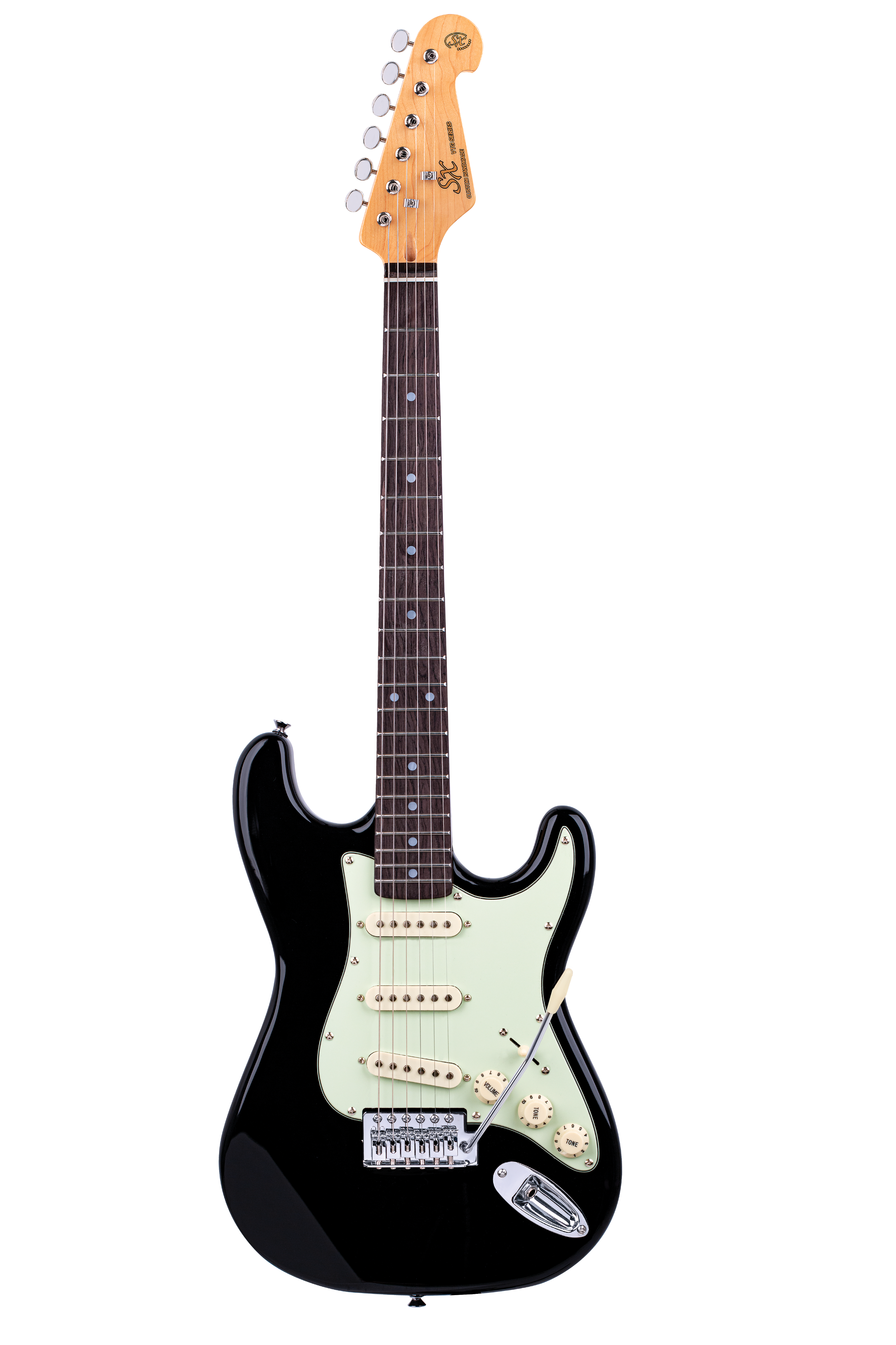 SX VES34B 3/4 Size Electric Guitar - Black