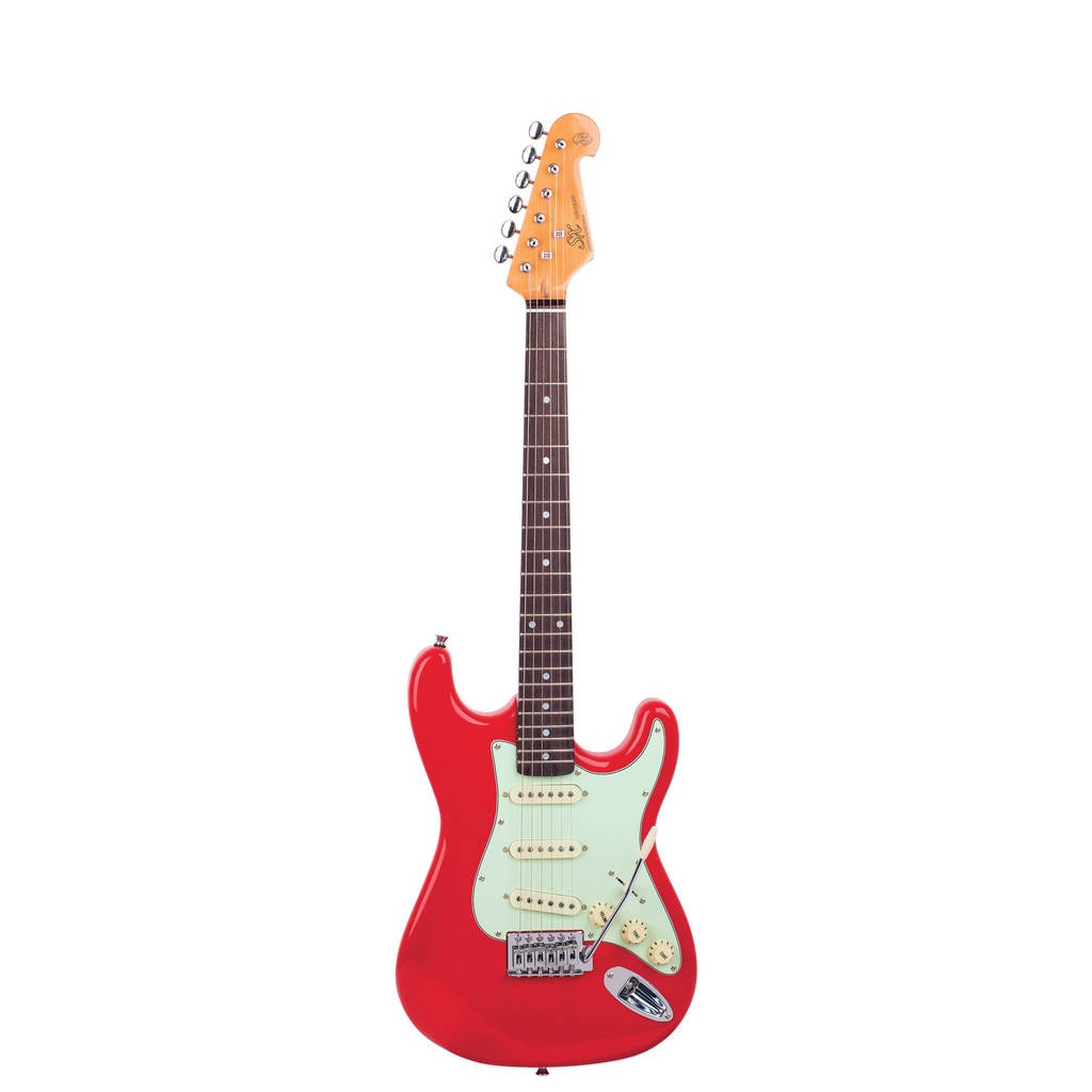 SX VES34FR 3/4 Size Electric Guitar - Fiesta Red