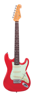 SX VES34FR 3/4 Size Electric Guitar - Fiesta Red