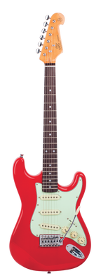 SX VES34FR 3/4 Size Electric Guitar - Fiesta Red