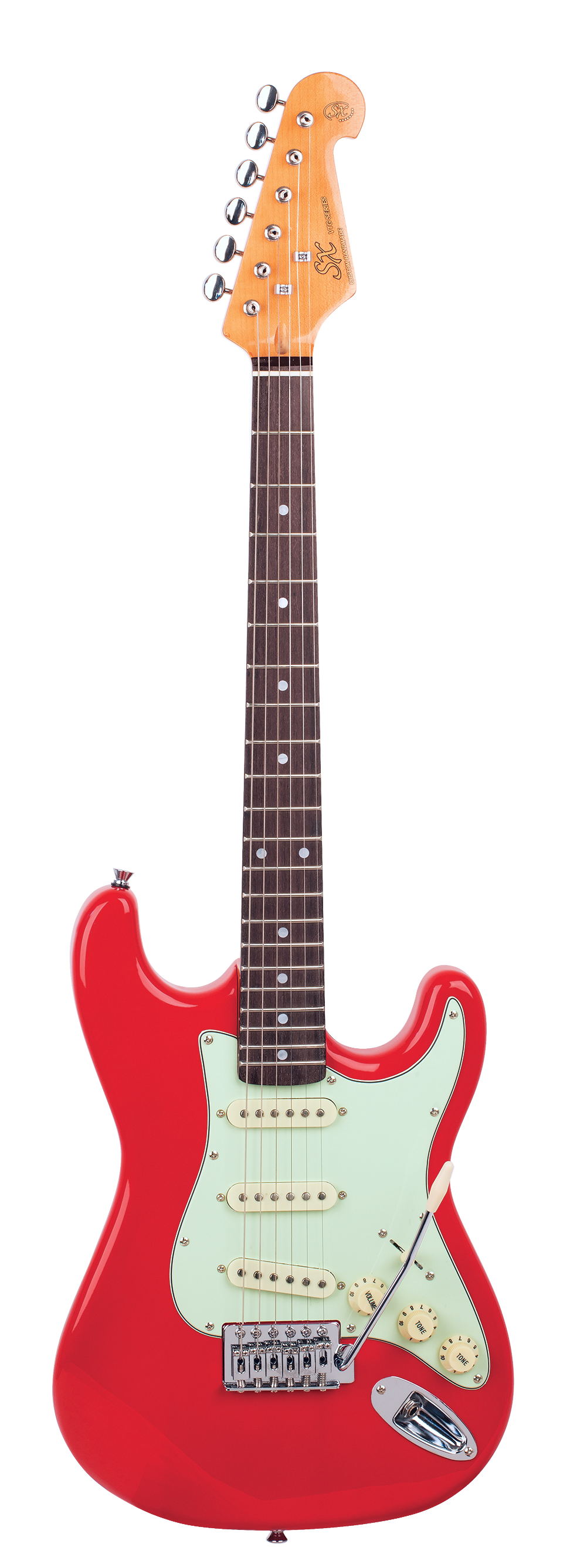 SX VES34FR 3/4 Size Electric Guitar - Fiesta Red
