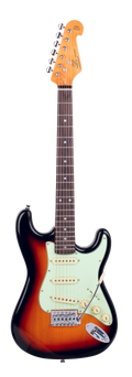 SX VES34TS 3/4 Size Electric Guitar - Three Tone Sunburst