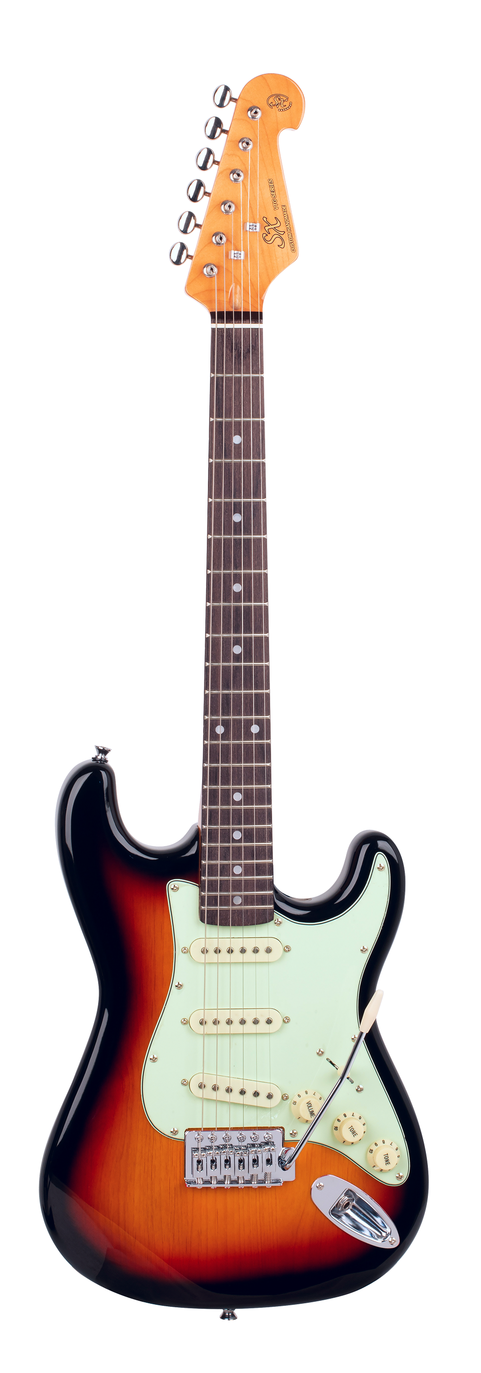 SX VES34TS 3/4 Size Electric Guitar - Three Tone Sunburst