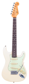 SX VES34VWH 3/4 Size Electric Guitar - Vintage White