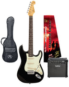 SX Essex & Laney Electric Guitar Pack in Black (VES62B Electric Guitar & Laney Amp)