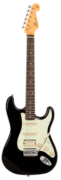 SX VES62HB Vintage Series Electric Guitar SSH - Black