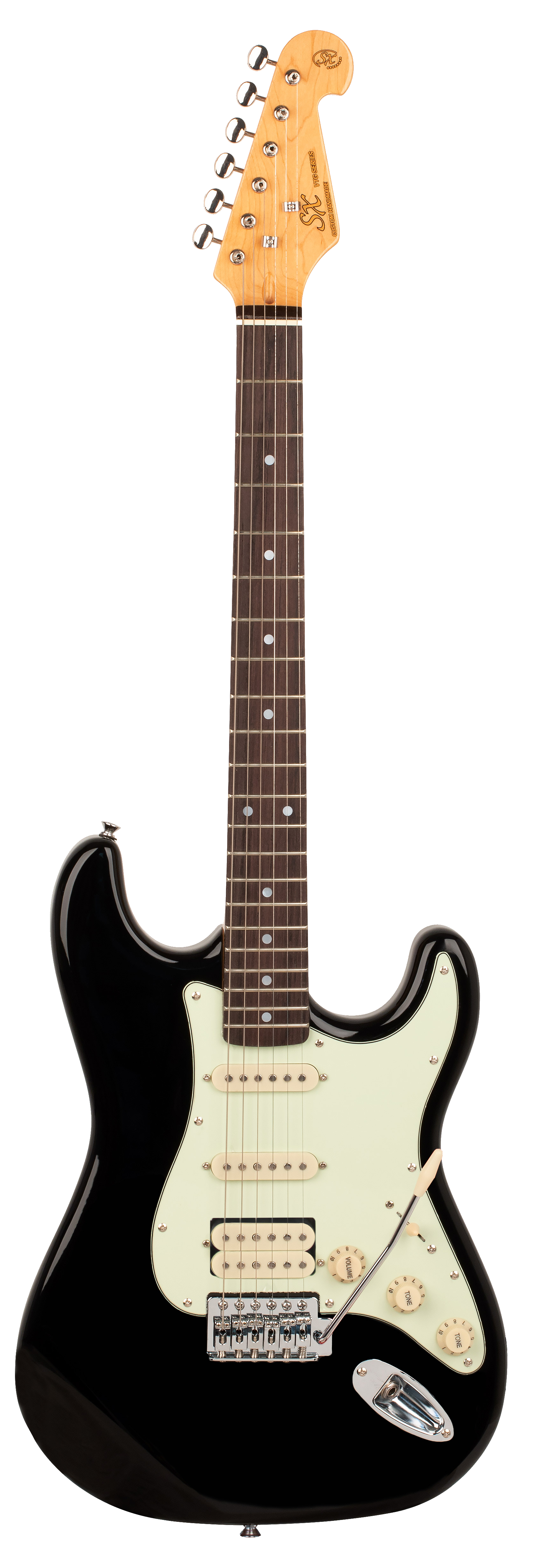 SX VES62HB Vintage Series Electric Guitar SSH - Black