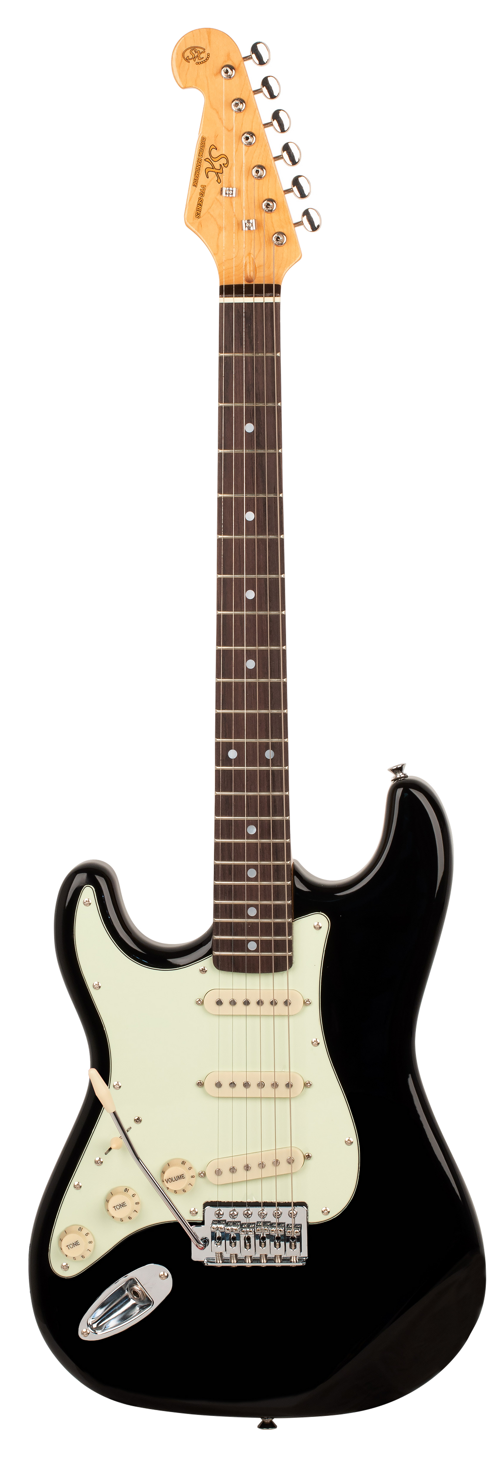 SX Essex Left-Handed Electric Guitar Pack in Black