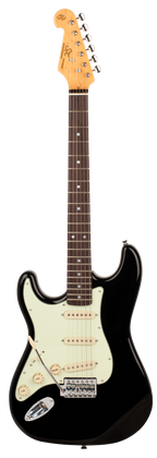 SX Essex Left-Handed Electric Guitar Pack in Black