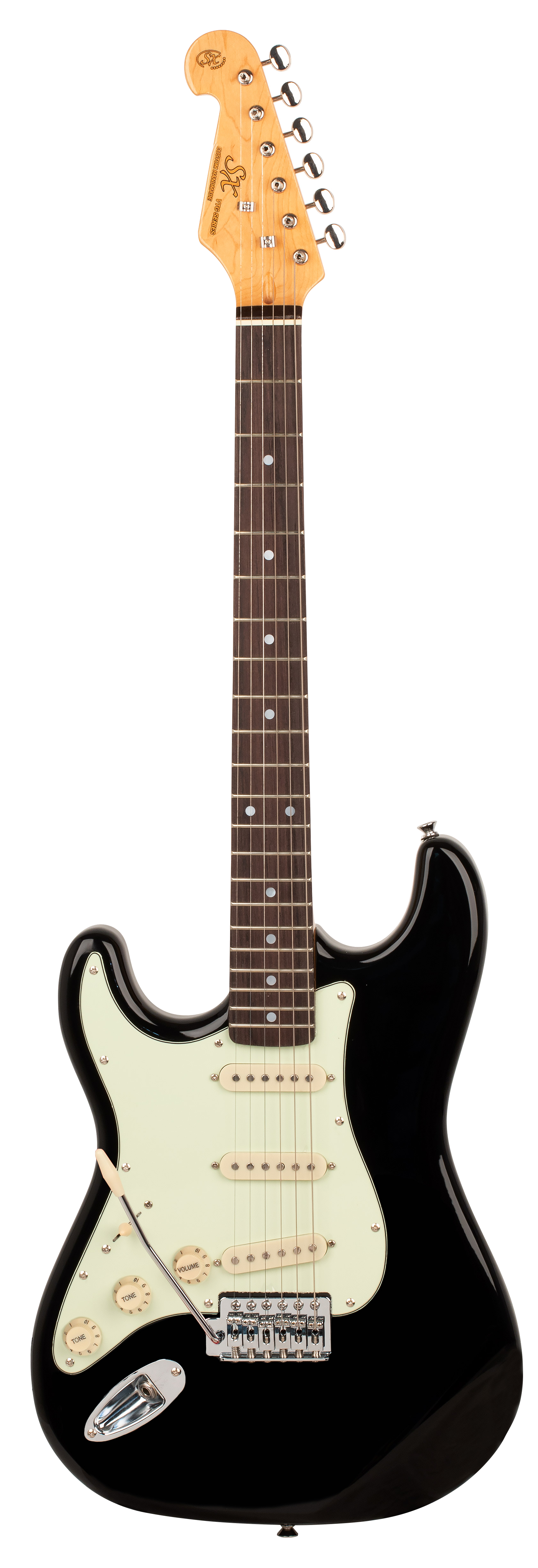 SX Essex Left-Handed Electric Guitar Pack in Black