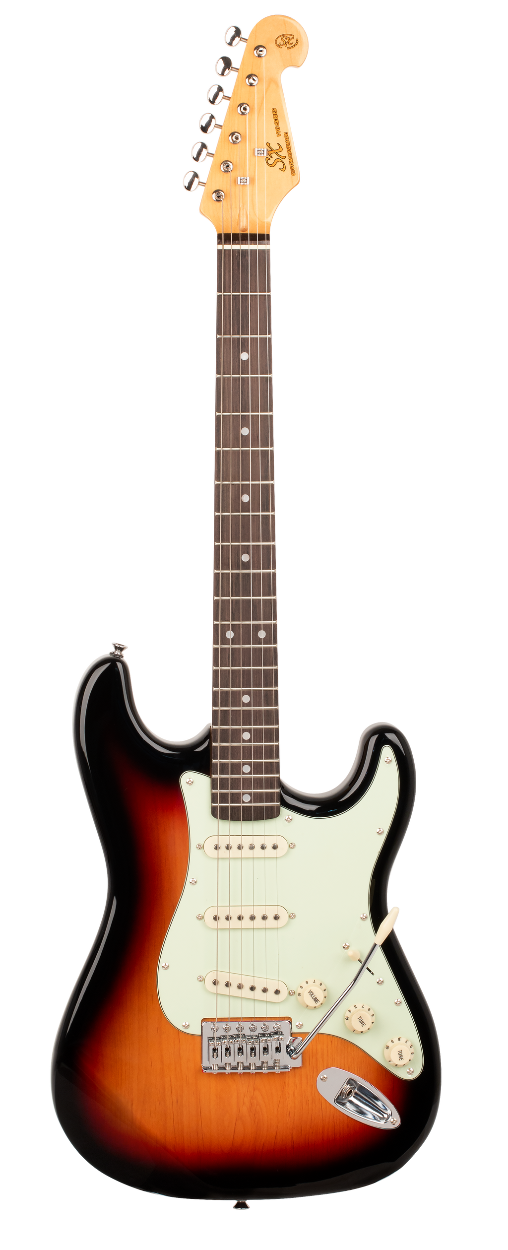 SX VES62TS Vintage Series Electric Guitar in 3 Tone Sunburst