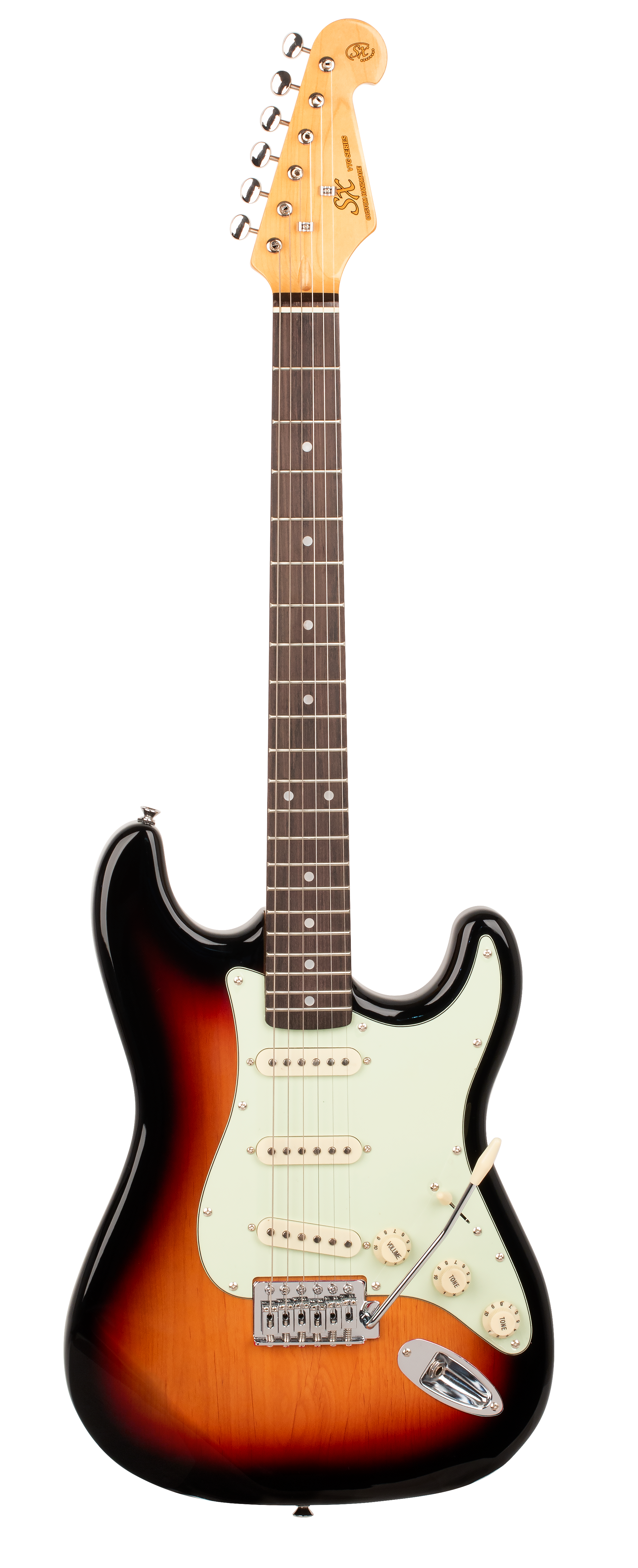 SX VES62TS Vintage Series Electric Guitar in 3 Tone Sunburst