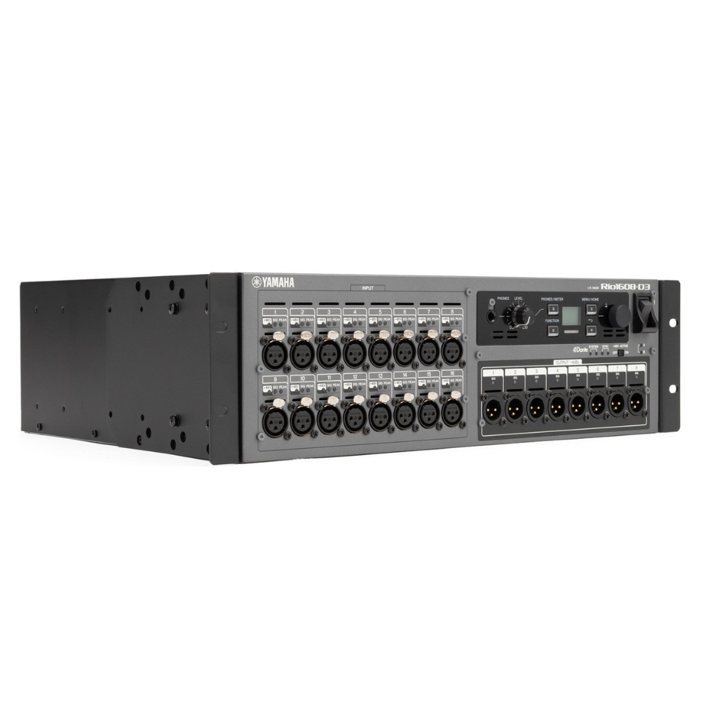 Yamaha Rio1608-D3 16-input/8-output Dante Stage Box