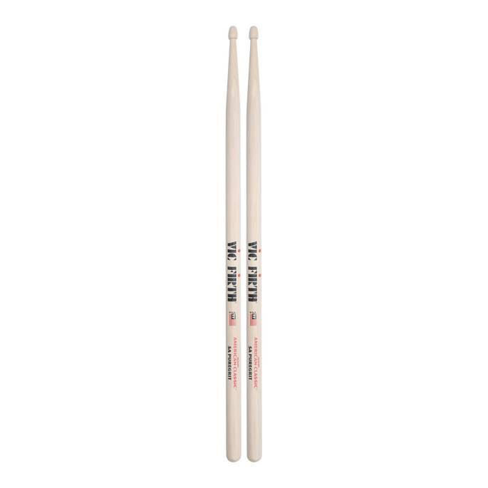 Vic Firth American Classic 5A PureGrit -- No Finish, Abrasive Wood Texture Drumsticks