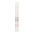 Vic Firth American Classic 5B PureGrit Wood Tip Drumsticks -- No Finish, Abrasive Wood Texture