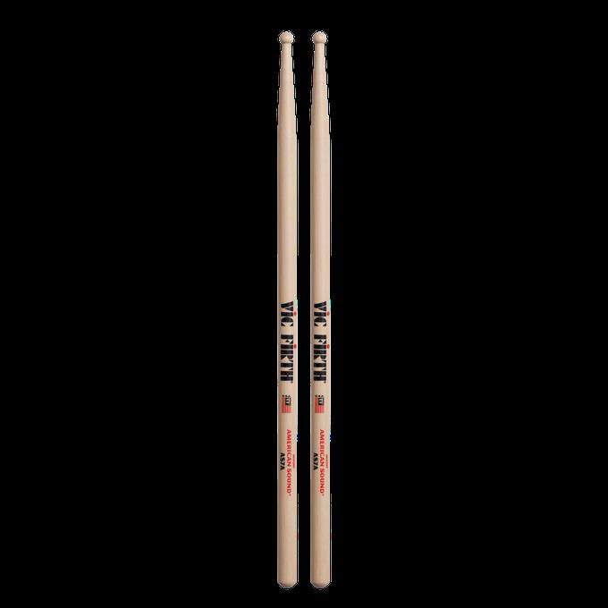 Vic Firth American Sound 7A wood tip drumsticks, lightweight sticks ideal for versatile drumming and expressive performance.