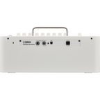 White Yamaha THR30II 30W wireless desktop guitar amplifier with Bluetooth, featuring control knobs and input jacks.