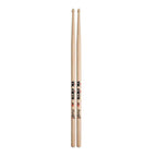Vic Firth American Concept Freestyle 5A wood drumsticks shown, featuring smooth finish and tapered tips for versatile drumming.