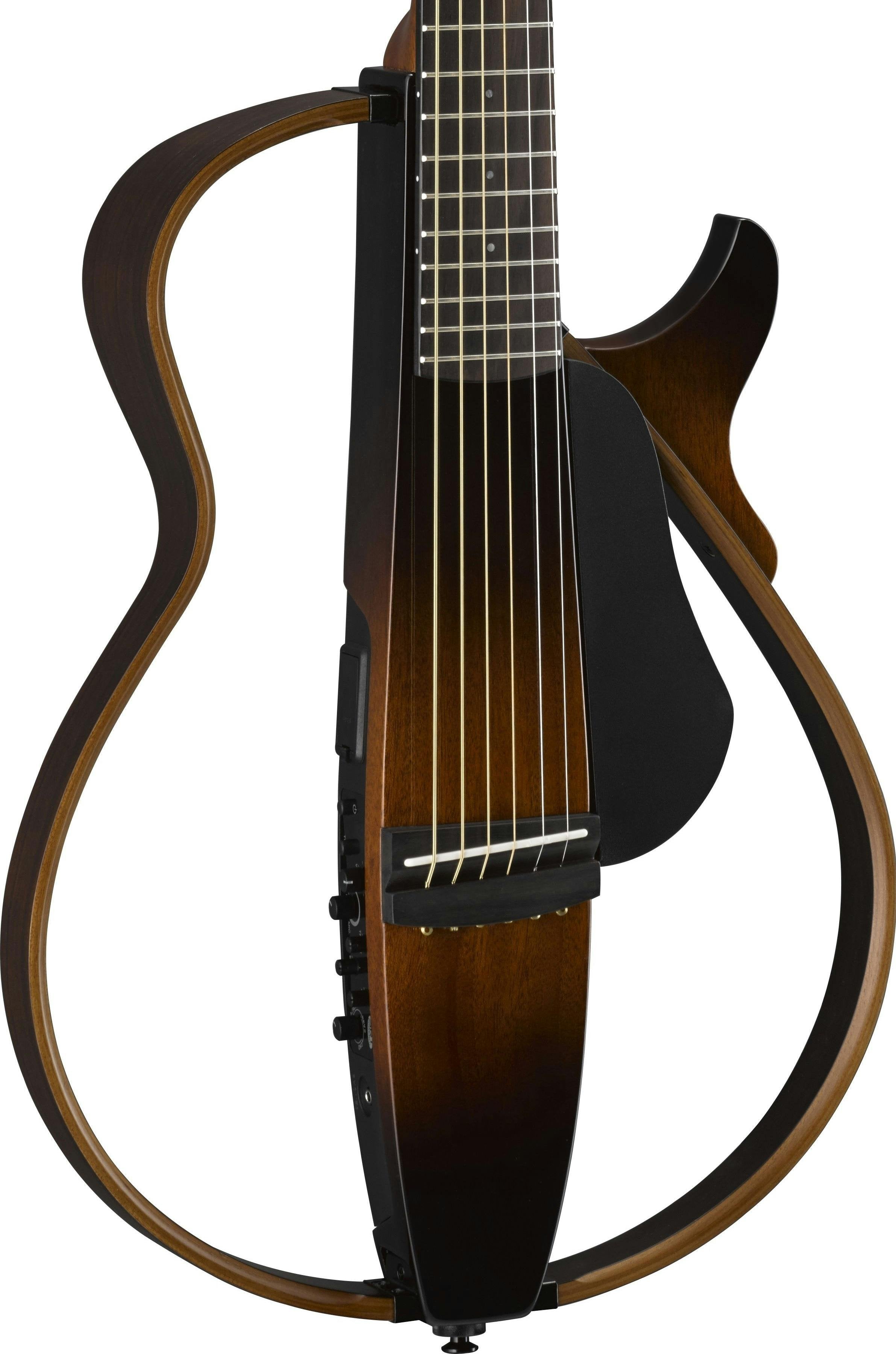 Yamaha SLG200S Steel Silent Guitar in Tobacco Brown Sunburst