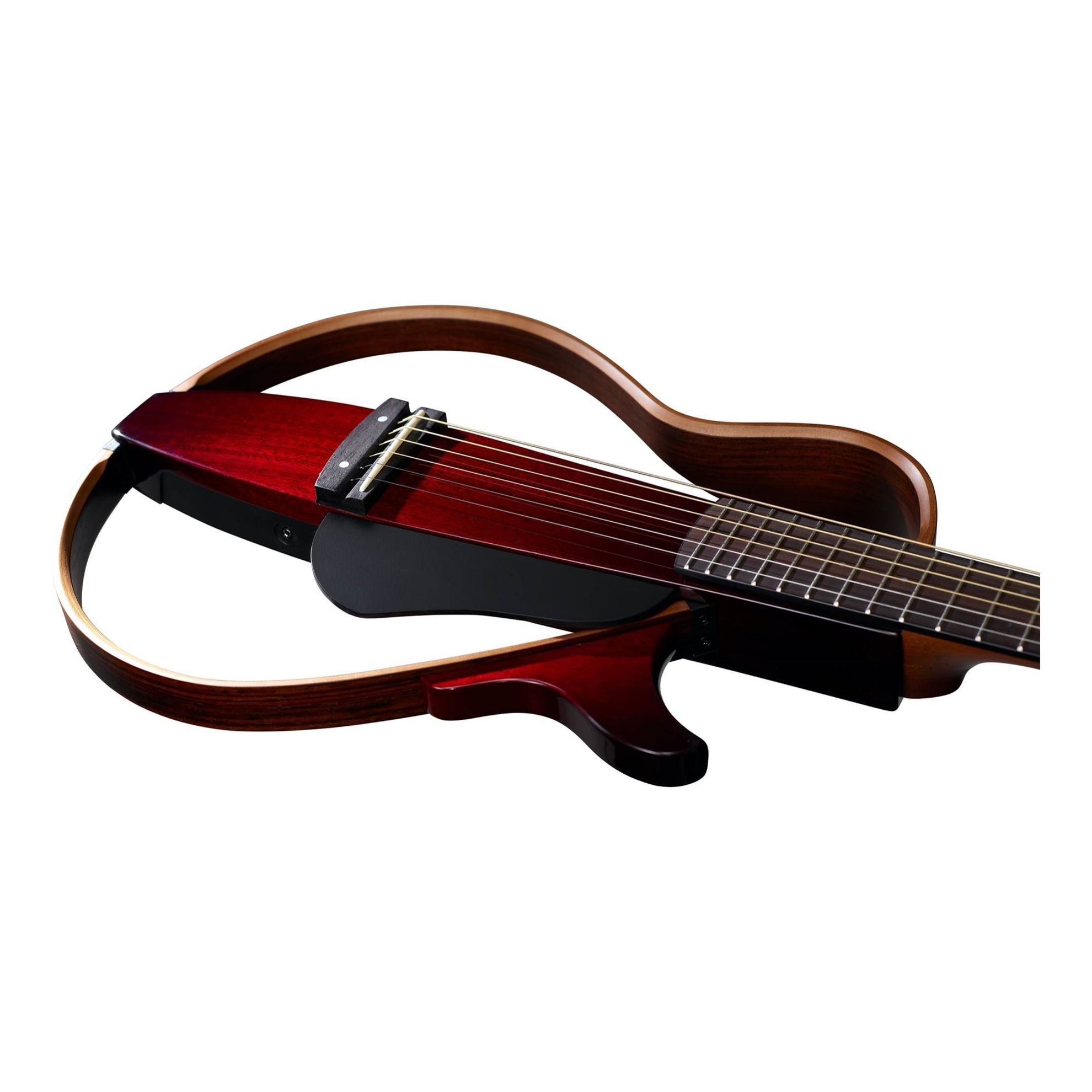 Yamaha SLG200S Steel Silent Guitar in Crimson Red Burst