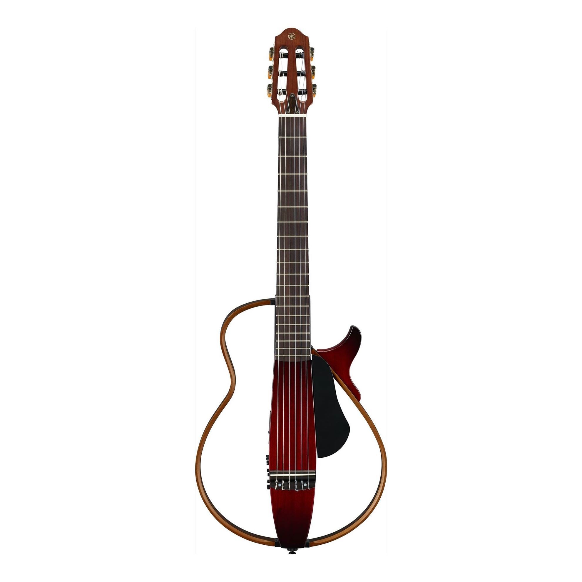 Yamaha SLG200N Nylon Silent Guitar in Crimson Red Burst