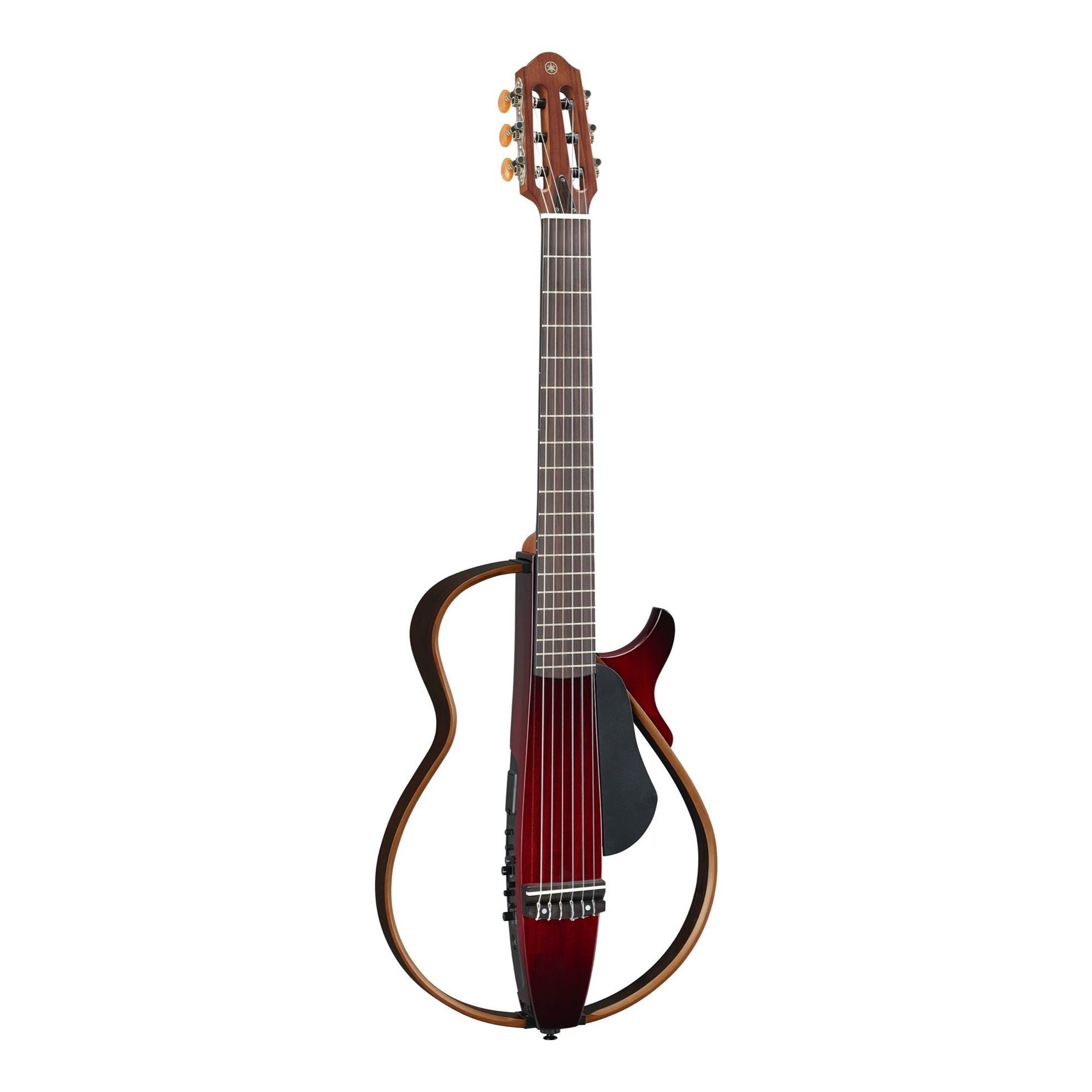 Yamaha SLG200N Nylon Silent Guitar in Crimson Red Burst
