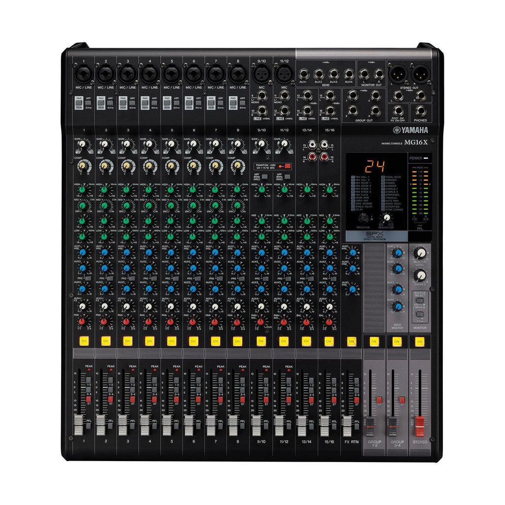Yamaha MG16X 16 Channel Analog Mixer with Built in Effects