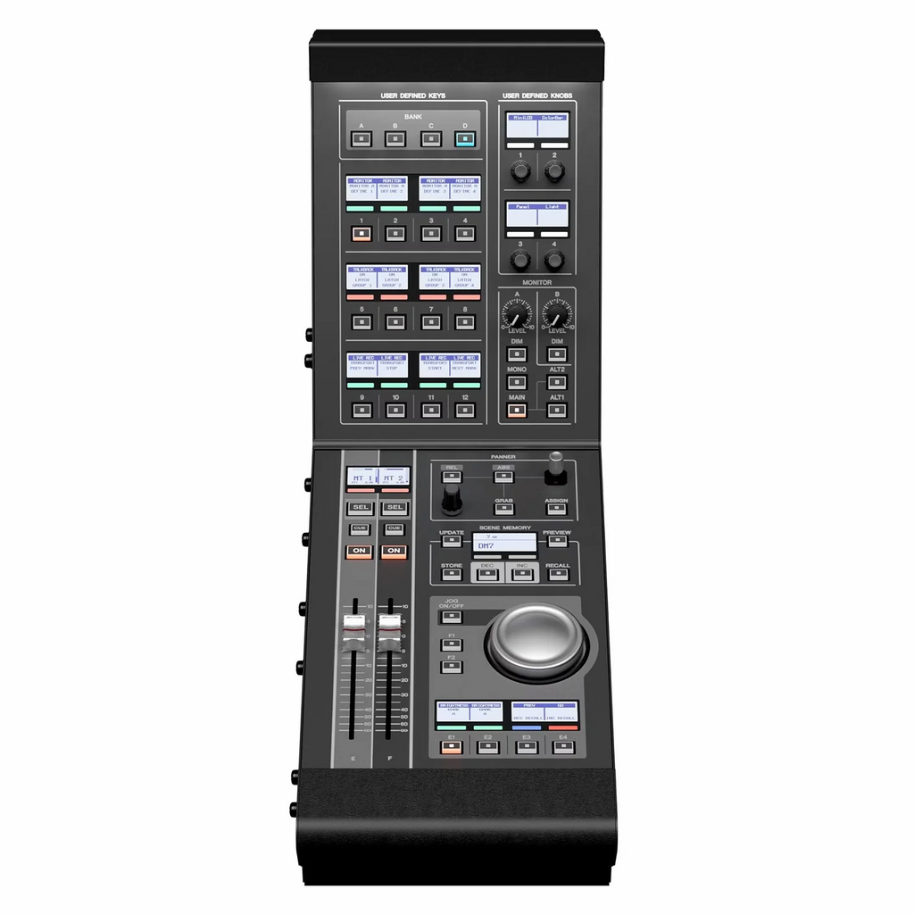Yamaha Expansion Controller for DM7 Series digital desk mixers, showing control interface and connection ports.