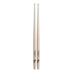 Vic Firth American Custom SD5 Echo wood tip drumsticks for drumming and percussion, displayed with natural wood finish.