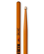 Vic Firth Dave Weckl Evolution signature wood tip drumsticks, designed for professional drummers, with a sturdy wooden construction.