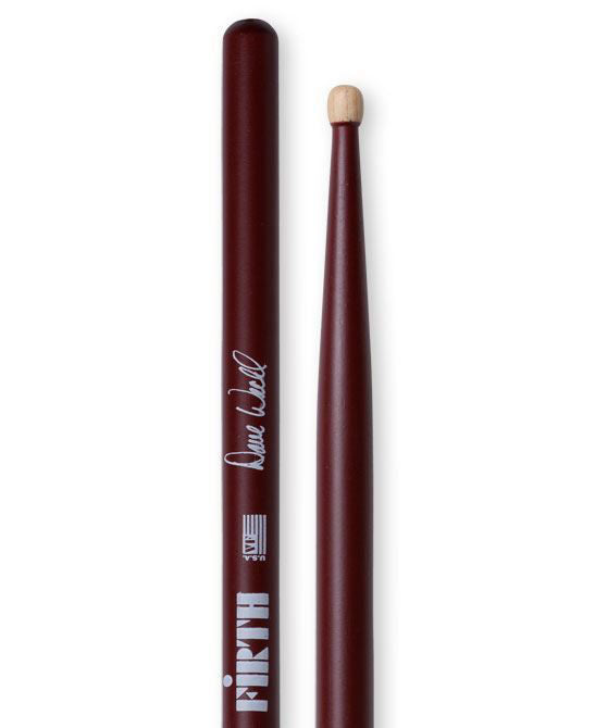 Vic Firth Dave Weckl signature wood tip drumsticks, professional percussion sticks for drumming.
