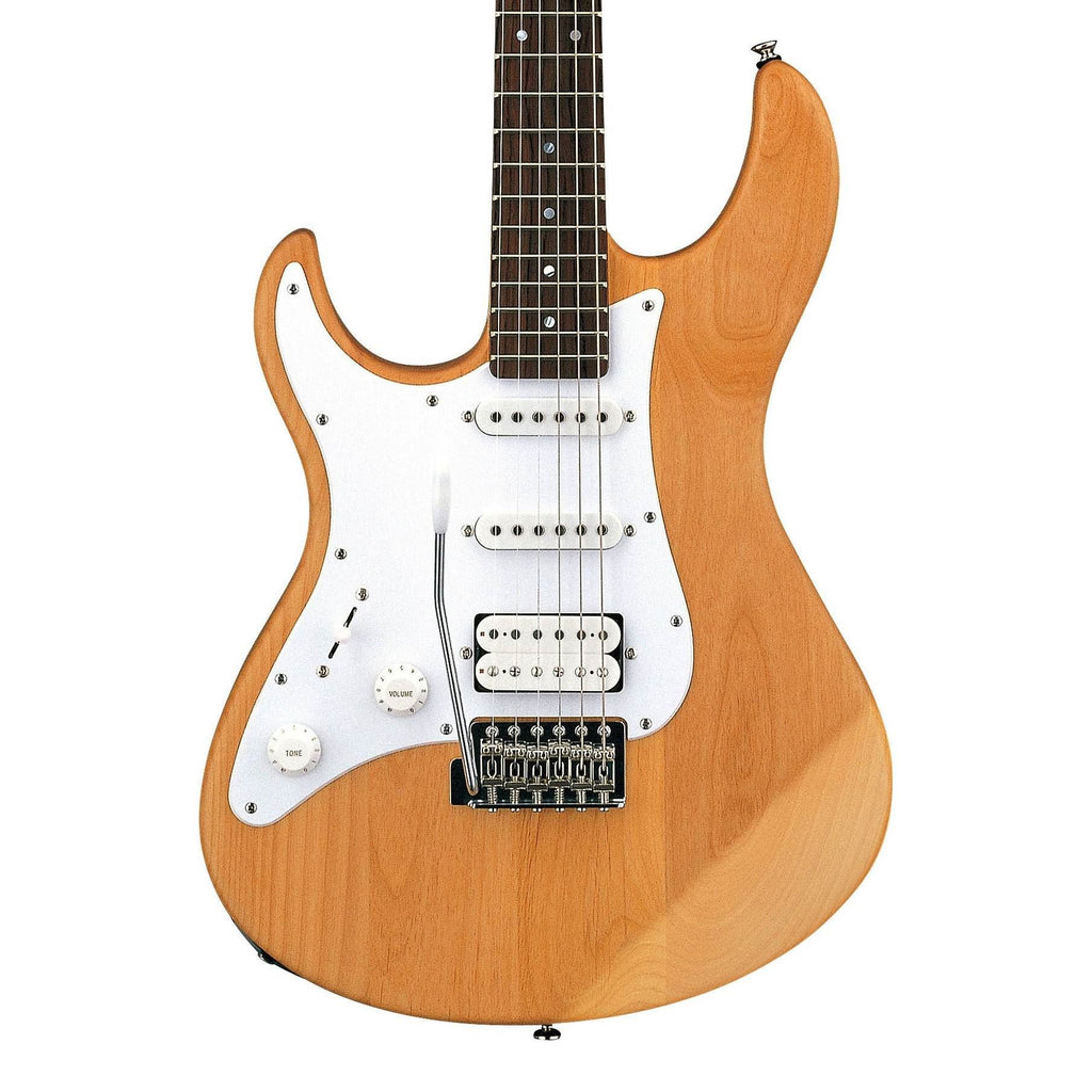 Yamaha PAC112JL Pacifica Left-Handed Electric Guitar in Yellow Natural Satin