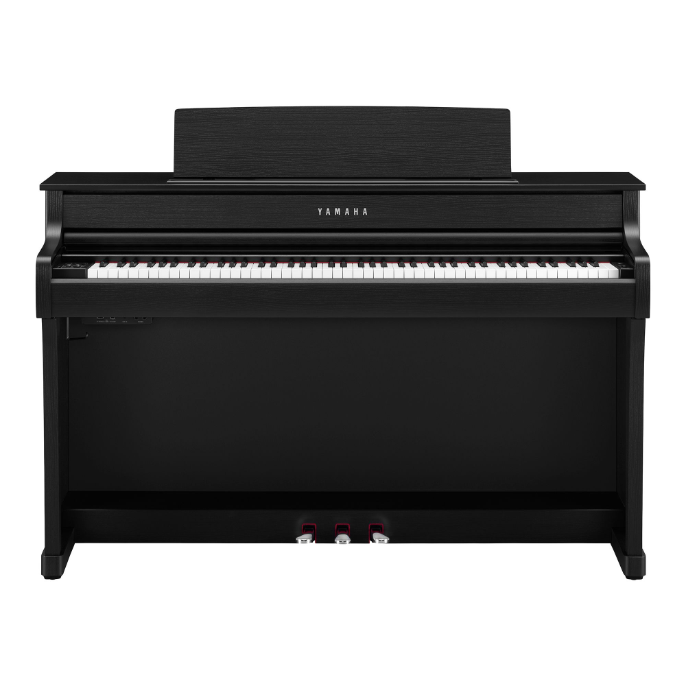 Yamaha Clavinova CLP-845 digital piano with black finish, showcasing the premium Grand Touch-S keyboard and sleek design.