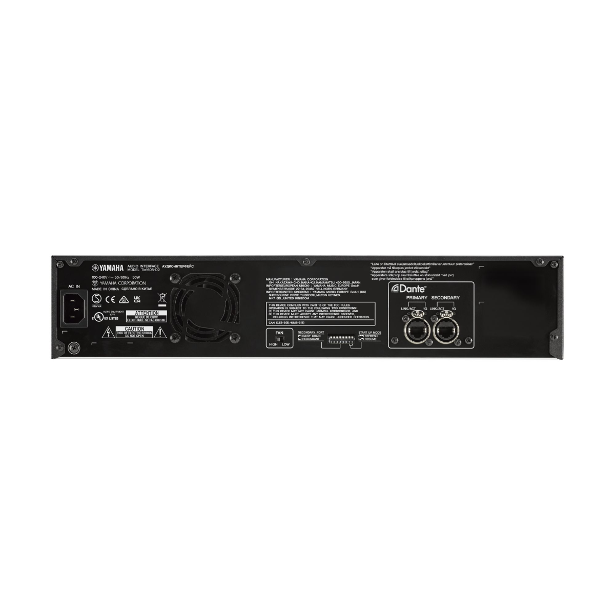 Yamaha TIO1608-D2 Digital Stage Box with Dante