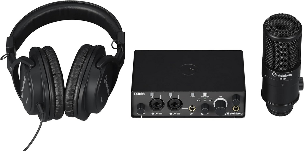 Steinberg IXO22B Audio Interface Recording Pack - Black