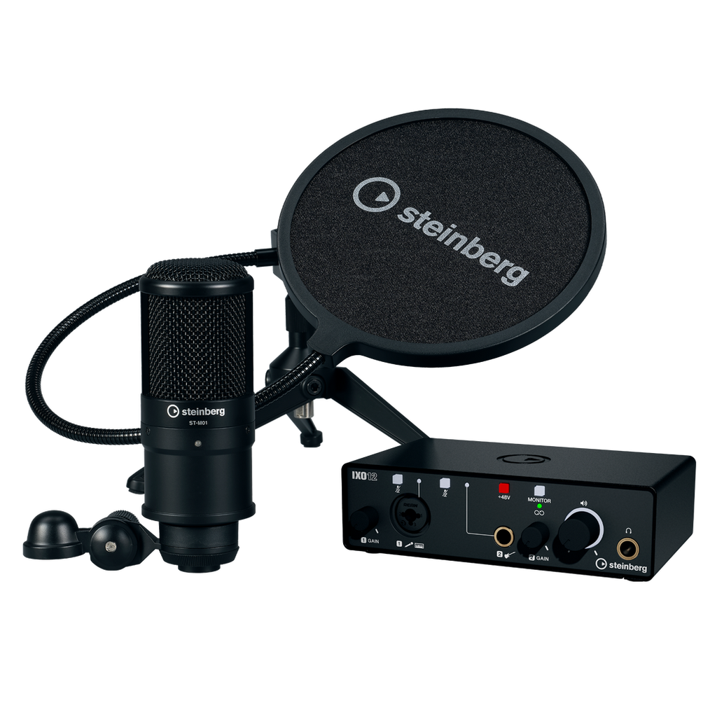 Steinberg IXO12B Audio Interface Podcast Pack - Black