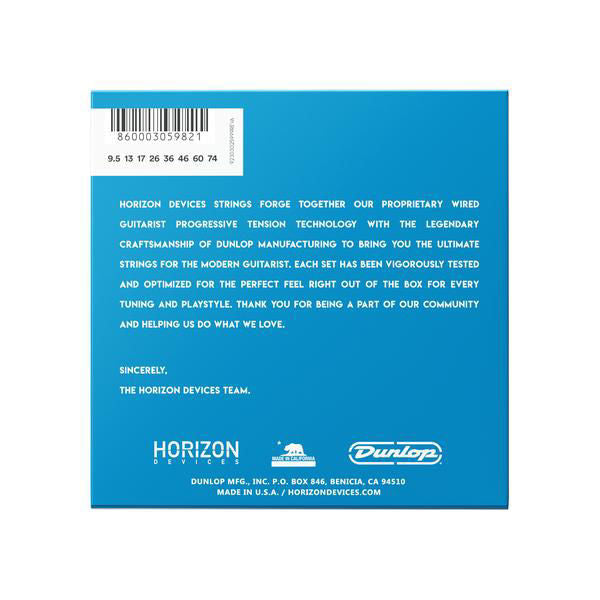Horizon Devices VHDB8 9.5 to 74 Tension Bulb 8-String Progressive Electric Guitar Strings