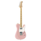 Yamaha Pacifica PACP11SMAP electric guitar in ash pink with a sleek body and six strings, showcased on a plain background.