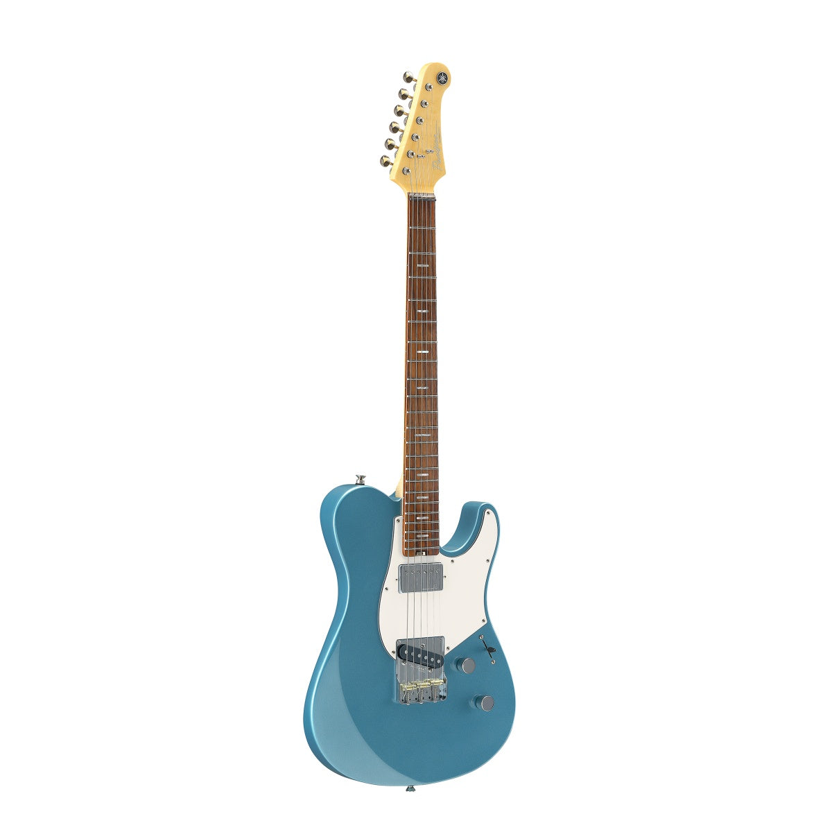 Yamaha Pacifica PACP11SBMB electric guitar in Breeze Metallic Blue with a sleek body and modern hardware, displayed against a plain background.